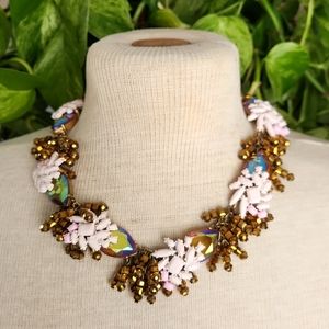 J. Crew Fringe Cluster Statement Choker Necklace